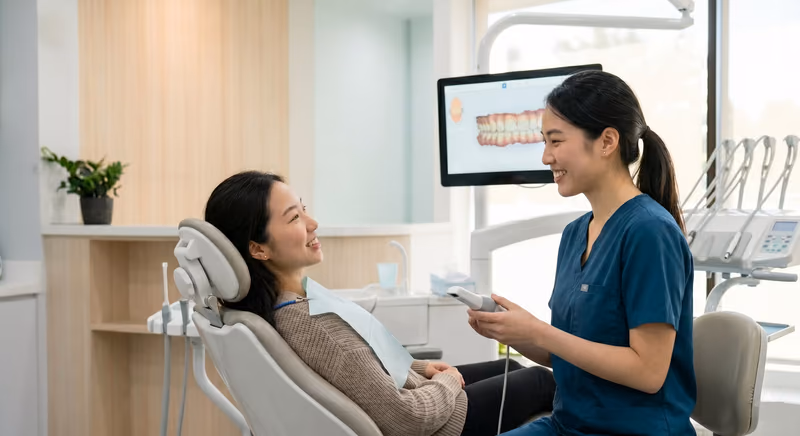 Patient receiving dental treatment at Lau Dental Clinic in Kuala Lumpur